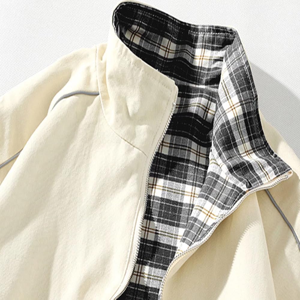 ジャケット・アウター COMFORTABLE REASON Reversible Jacket Men's Reversible Jacket 2-Color Novel Outwear Zipper Pockets